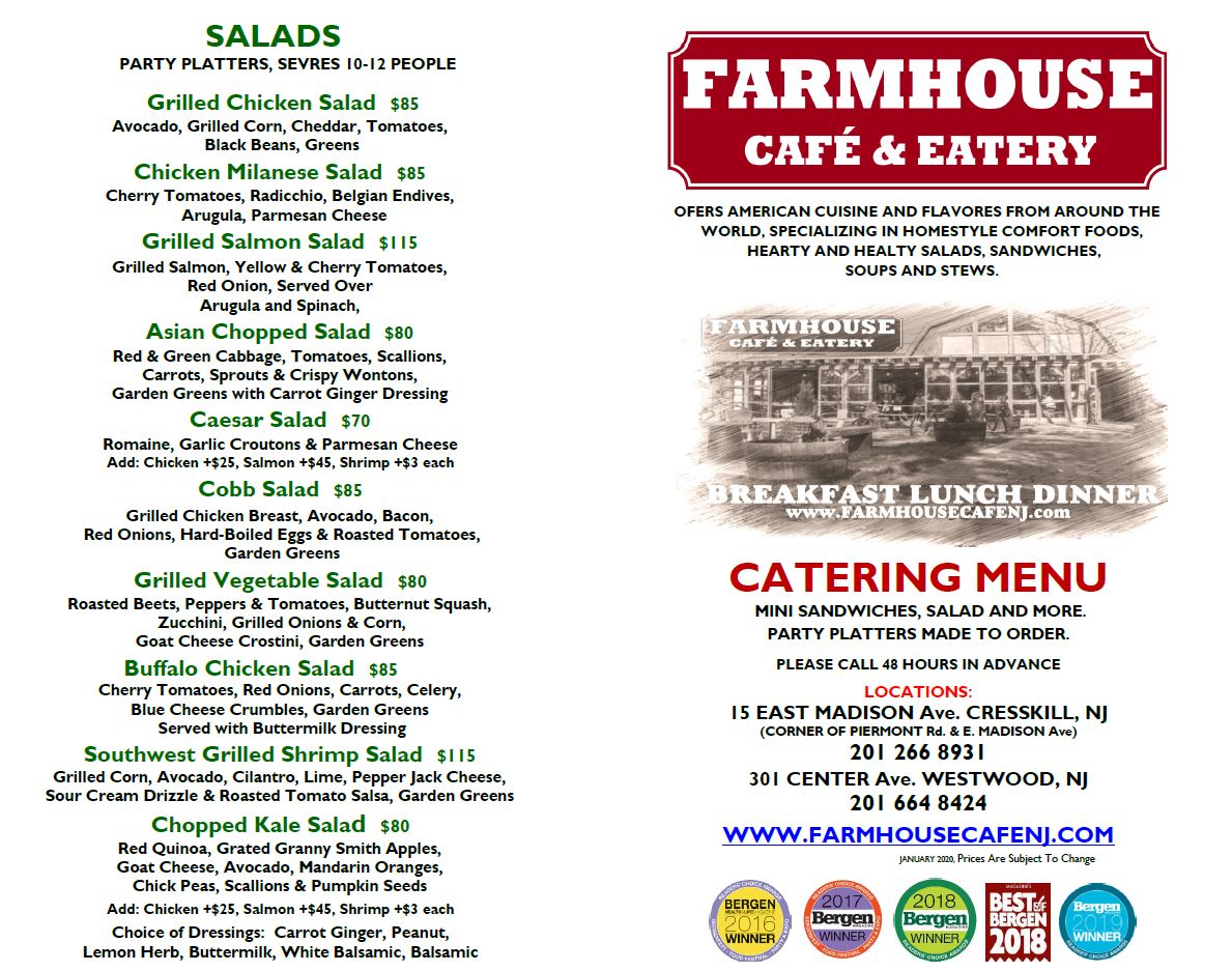 Catering Farmhouse Cafe Eatery